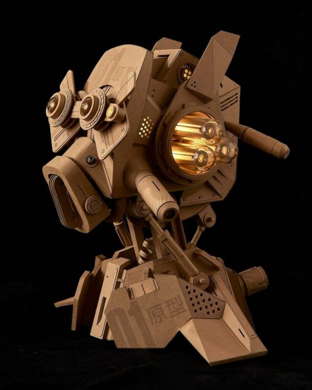 Cool Cardboard Sculptures (25 pics)