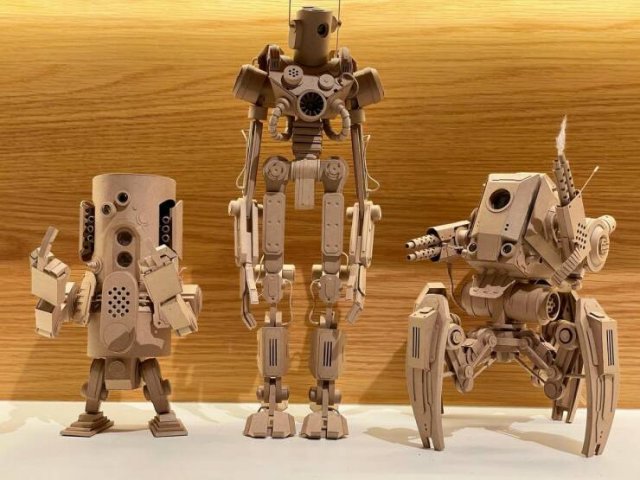 Cool Cardboard Sculptures (25 pics)