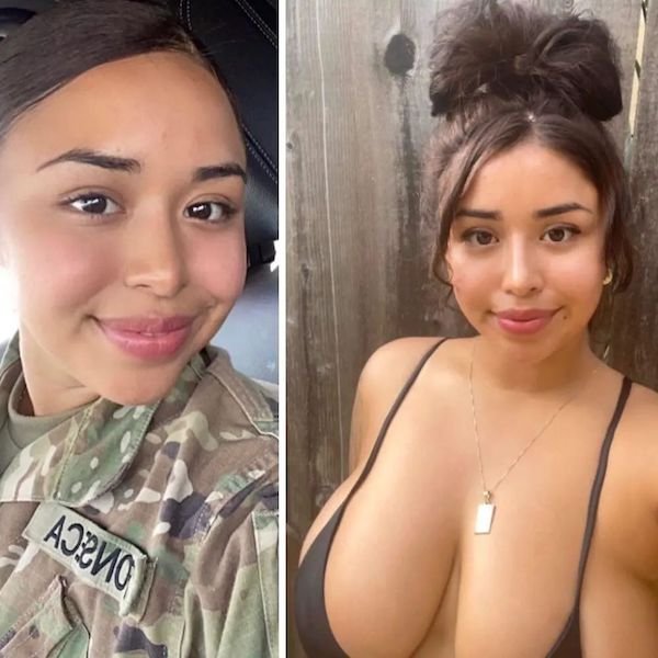 Girls With And Without Uniform (40 pics)