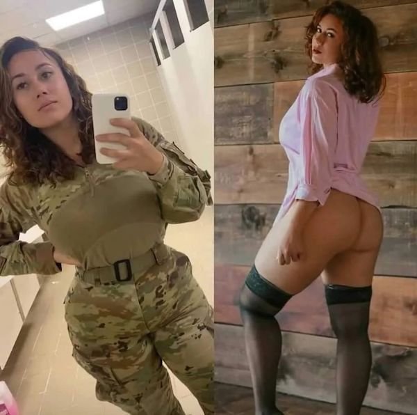 Girls With And Without Uniform (40 pics)