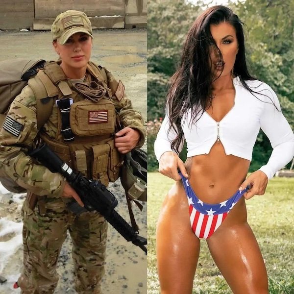 Girls With And Without Uniform (40 pics)