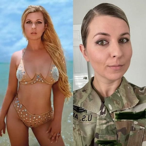 Girls With And Without Uniform (40 pics)