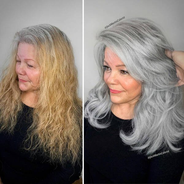 People With Beautiful Gray Hair (35 pics)
