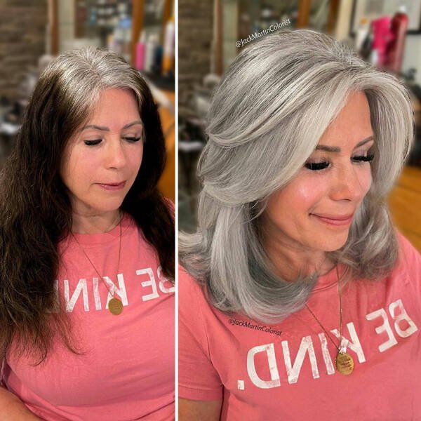 People With Beautiful Gray Hair (35 pics)
