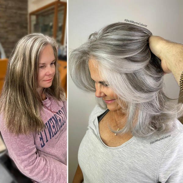 People With Beautiful Gray Hair (35 pics)