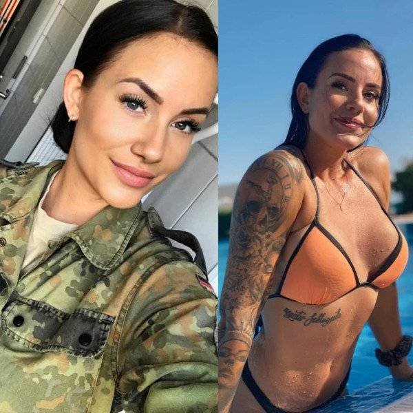 Girls With And Without Uniform (21 pics)