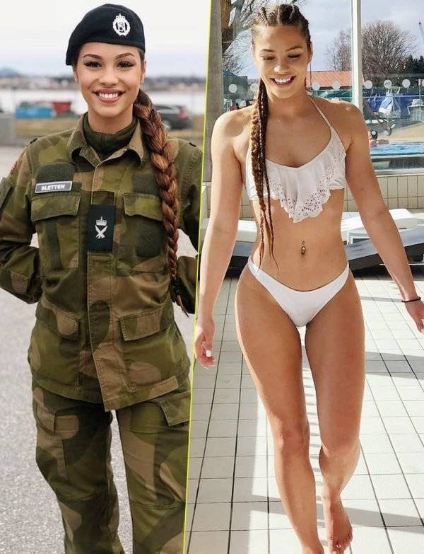 Girls With And Without Uniform (21 pics)