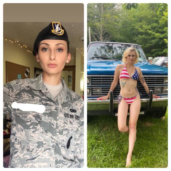 Girls With And Without Uniform (21 pics)