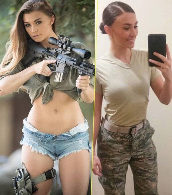 Girls With And Without Uniform (21 pics)