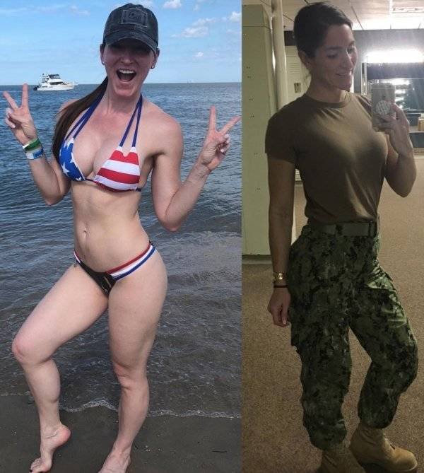 Girls With And Without Uniform (21 pics)