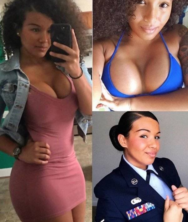 Girls With And Without Uniform (21 pics)