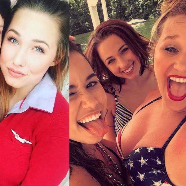 Flight Attendants With And Without Uniform (26 pics)