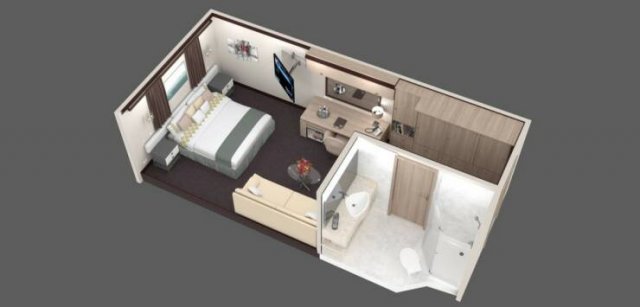 Old Cruise Liner Transformed Into A Floating Residential Building (25 pics)