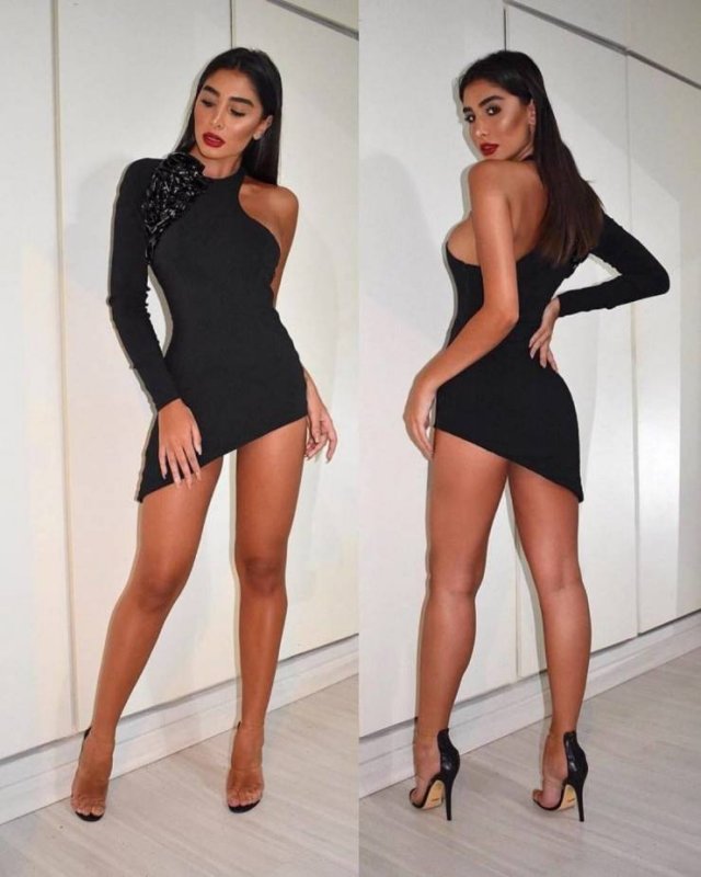 Girls In Black Dresses (59 pics)