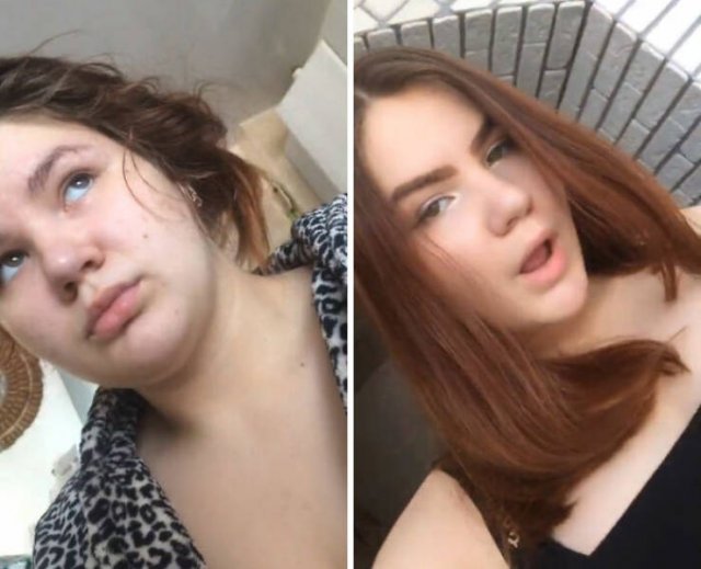 Funny Photos With And Without Filtres (29 pics)