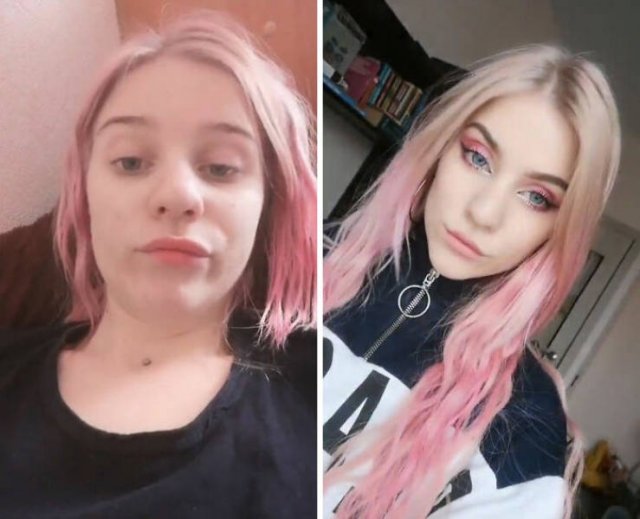 Funny Photos With And Without Filtres (29 pics)
