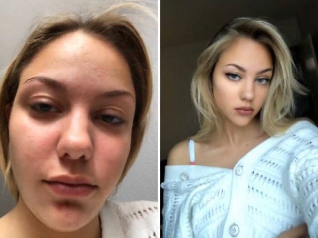 Funny Photos With And Without Filtres (29 pics)