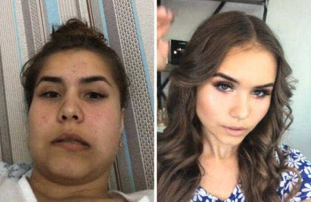 Funny Photos With And Without Filtres (29 pics)