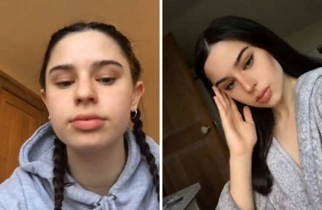 Funny Photos With And Without Filtres (29 pics)