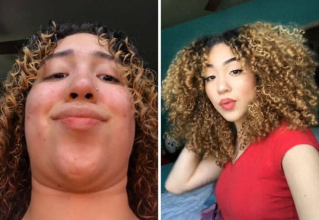 Funny Photos With And Without Filtres (29 pics)