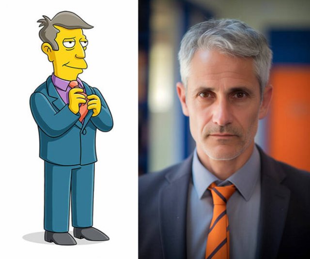 AI-Generated Portraits Of Simpsons Characters (19 pics)