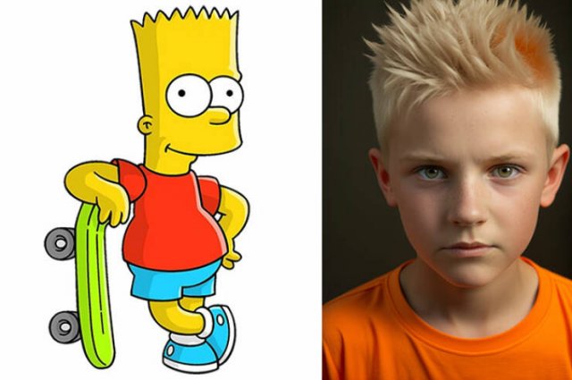 AI-Generated Portraits Of Simpsons Characters (19 pics)