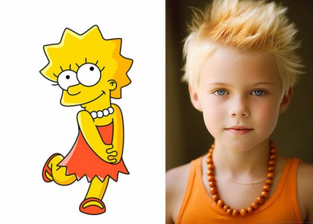 AI-Generated Portraits Of Simpsons Characters (19 pics)