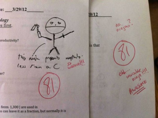 Funny Grades From Teachers (30 pics)