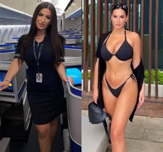 Hot Flight Attendants Without Uniform (25 pics)
