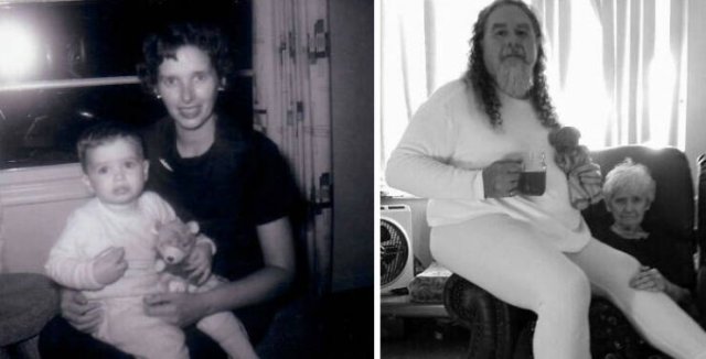People Recreate Photos From The Past (41 pics)