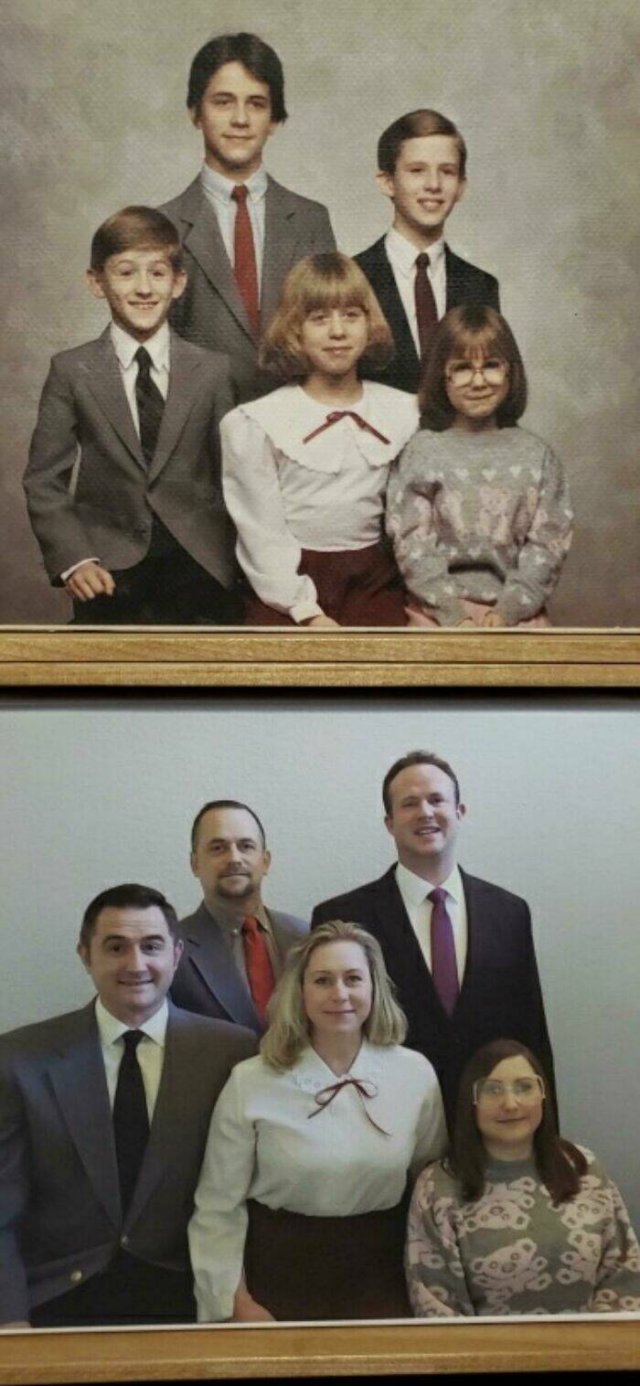 People Recreate Photos From The Past (41 pics)