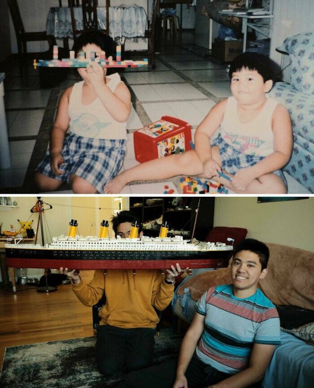 People Recreate Photos From The Past (41 pics)