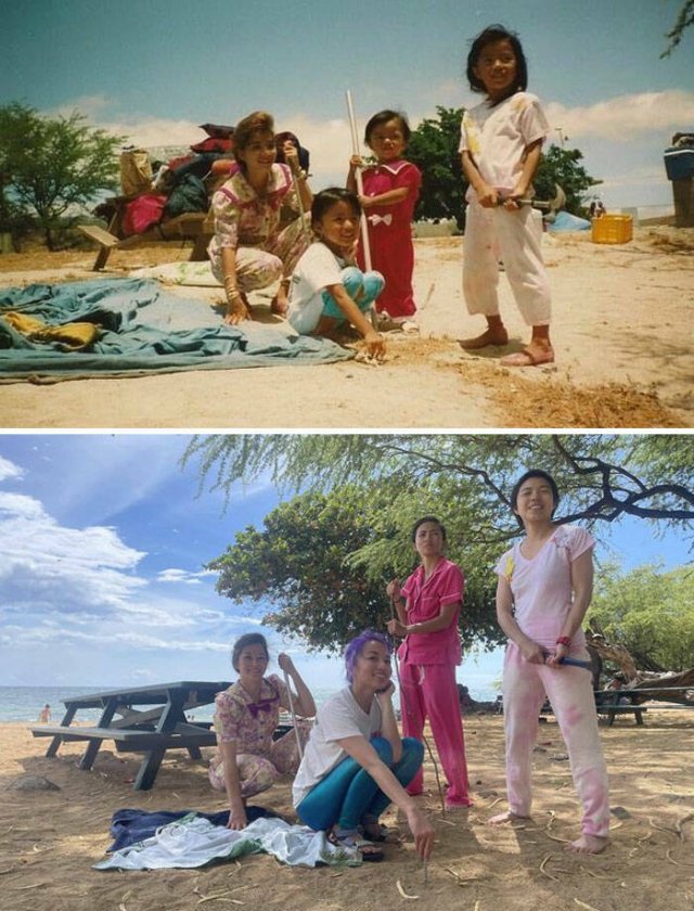 People Recreate Photos From The Past (41 pics)