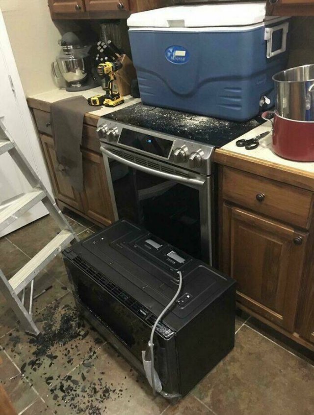 When Microwaves Go Wrong (25 pics)