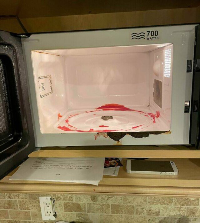 When Microwaves Go Wrong (25 pics)