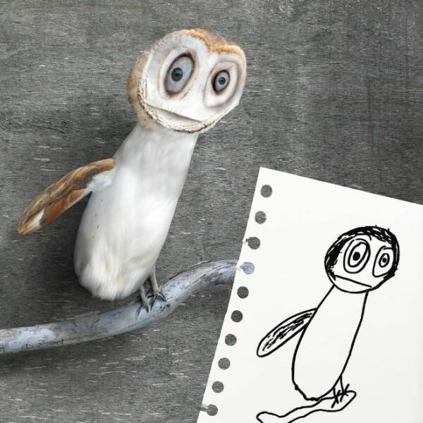 Kids Animal Drawings In Real Life (24 pics)