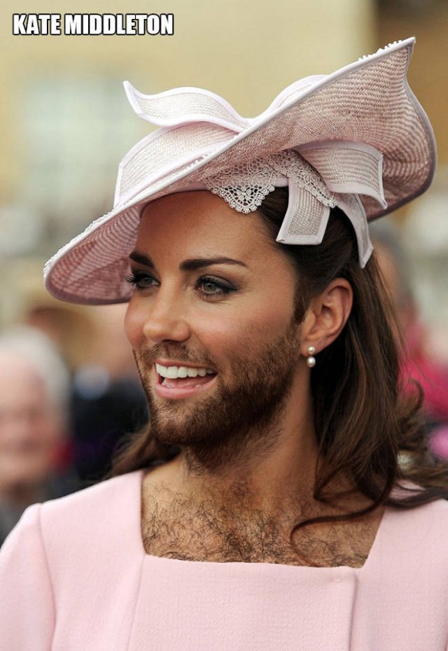 Female Celebs With Beards (22 pics)