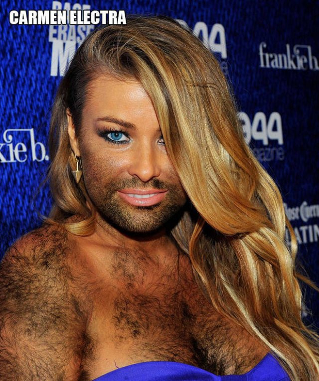 Female Celebs With Beards (22 pics)