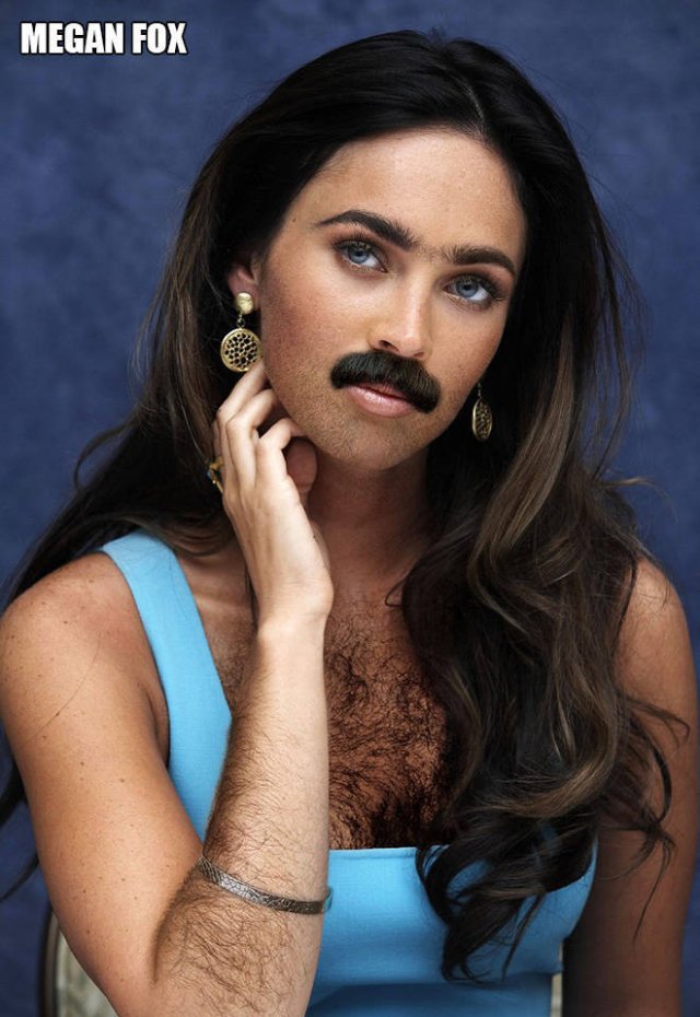 Female Celebs With Beards (22 pics)