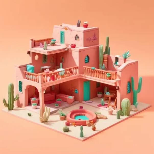 If Homes Looked Like In ''Barbie'' Movie (25 pics)