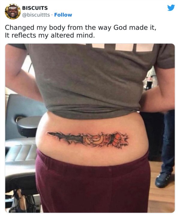 Interesting And Unusual Tattoos (42 pics)