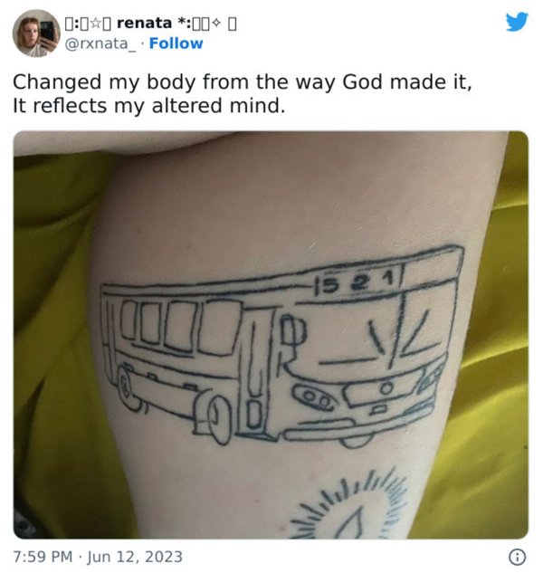 Interesting And Unusual Tattoos (42 pics)