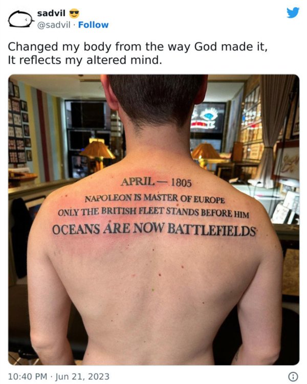 Interesting And Unusual Tattoos (42 pics)