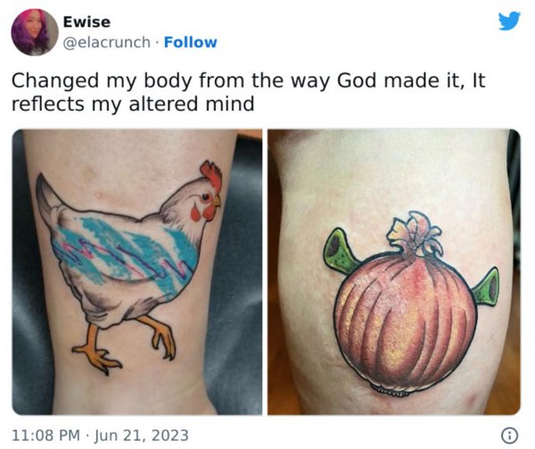Interesting And Unusual Tattoos (42 pics)