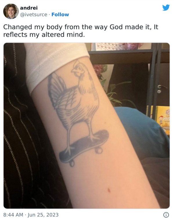 Interesting And Unusual Tattoos (42 pics)