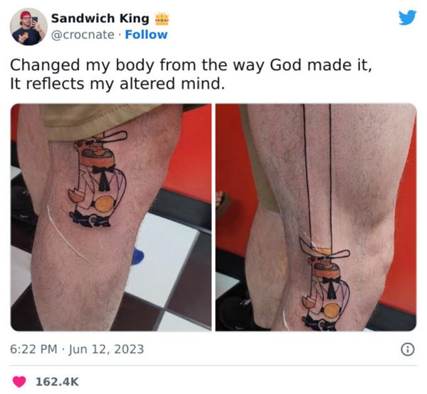Interesting And Unusual Tattoos (42 pics)
