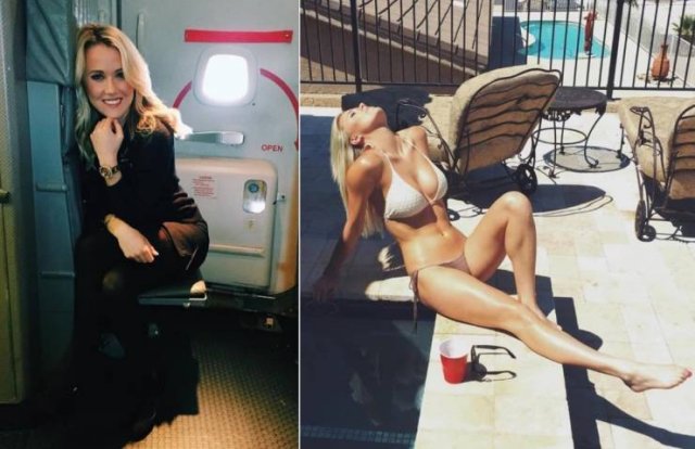 Flight Attendants With And Without Uniform (33 pics)