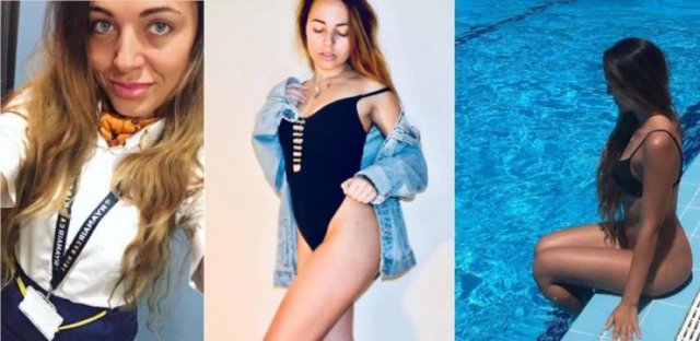 Flight Attendants With And Without Uniform (33 pics)
