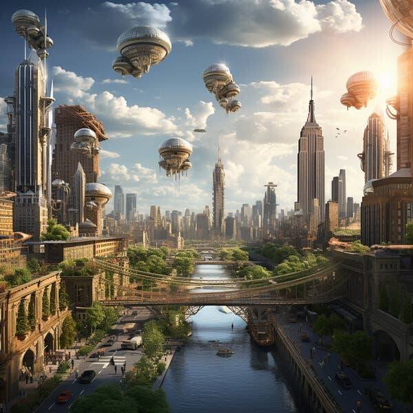 Artificial Intelligence Reveals The World Of 2123 (16 pics)