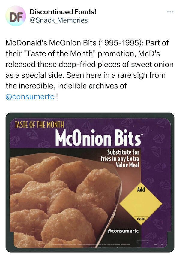 Nostalgic Things: Discontinued Foods  (24 pics)